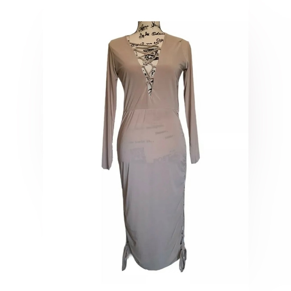 Women’s Bodycon long sleeve Midi Dress Size 16